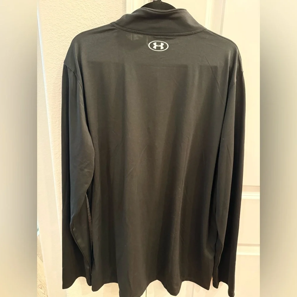 Under Armour‎ Mens Black 1/4 Zip Lightweight Loose Pullover-Size XXL
